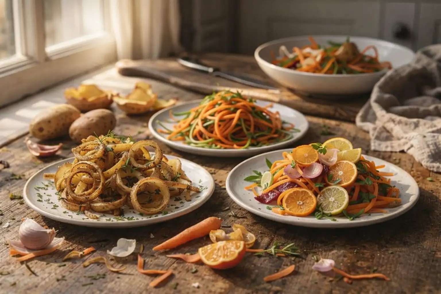 Bucce di frutta e verdura: trasforma gli scarti in piatti consapevoli