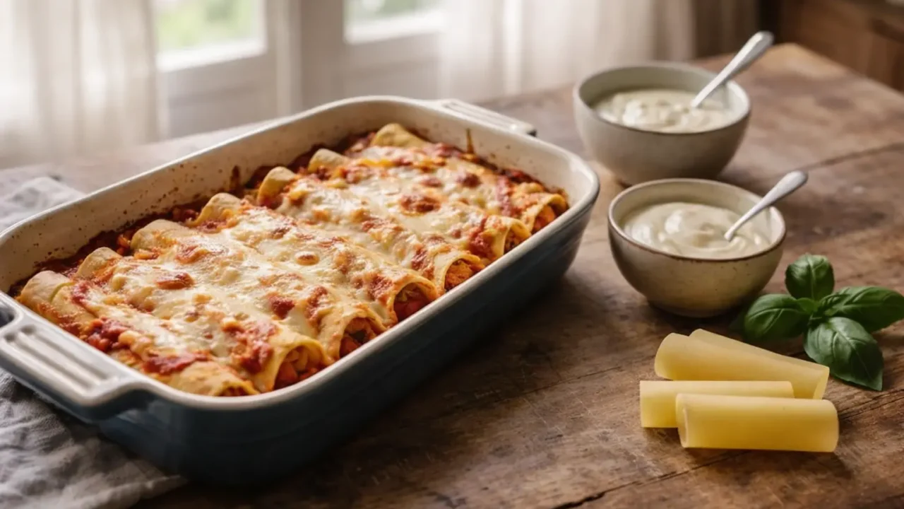 Cannelloni di carne al forno: ragù denso e besciamella fatta in casa