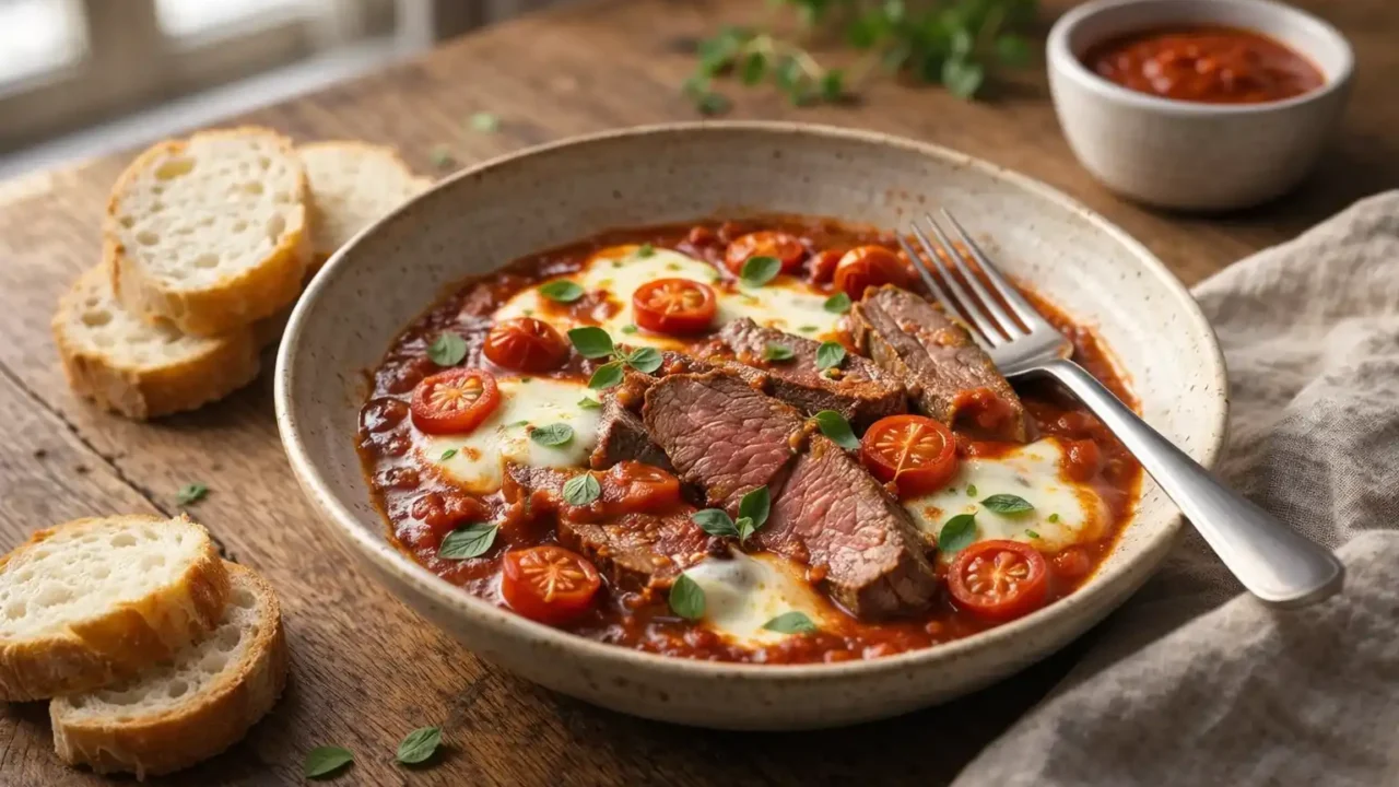 Carne alla pizzaiola: il segreto della tenerezza è sottile, bollente e veloce