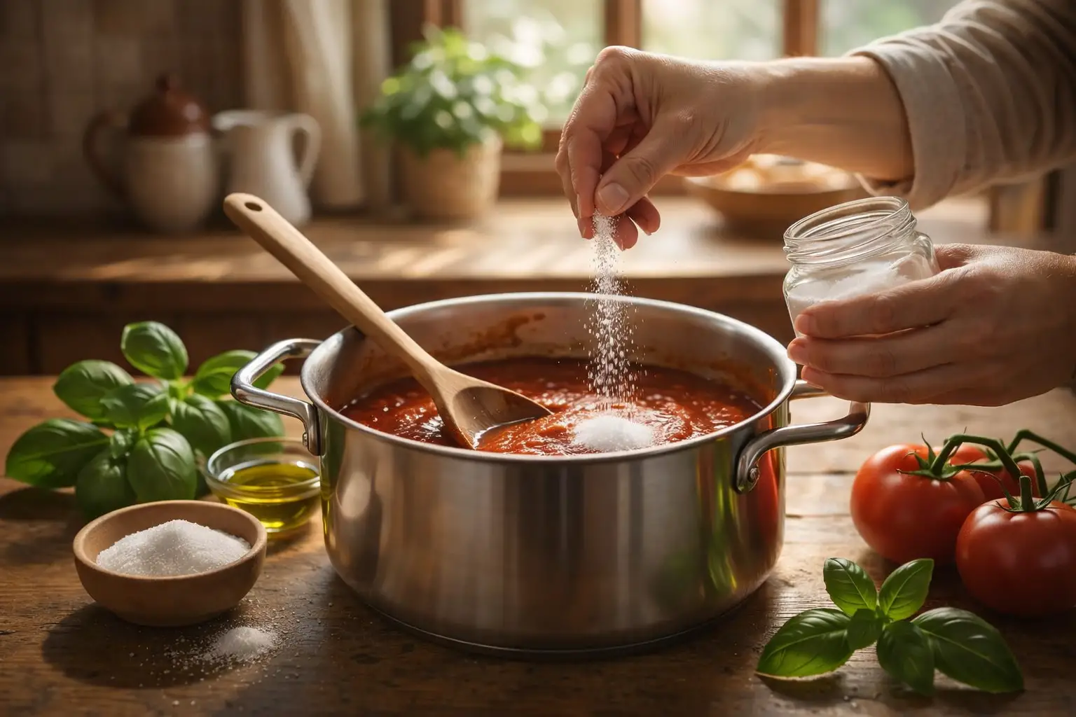 Correggi l'acidità del sugo con il bicarbonato: il trucco che cambia tutto