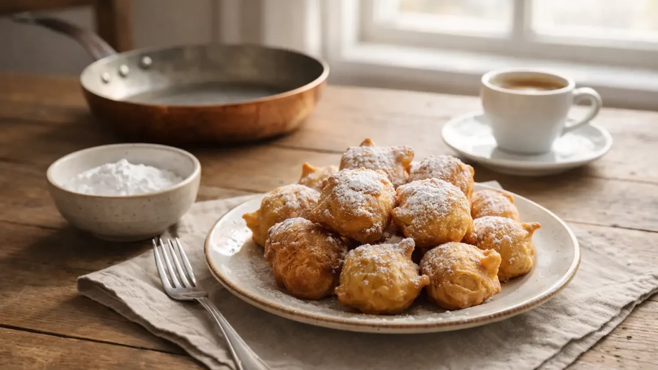 Frittelle di patata dolce: croccanti fuori, morbide dentro, con salsa cremosa