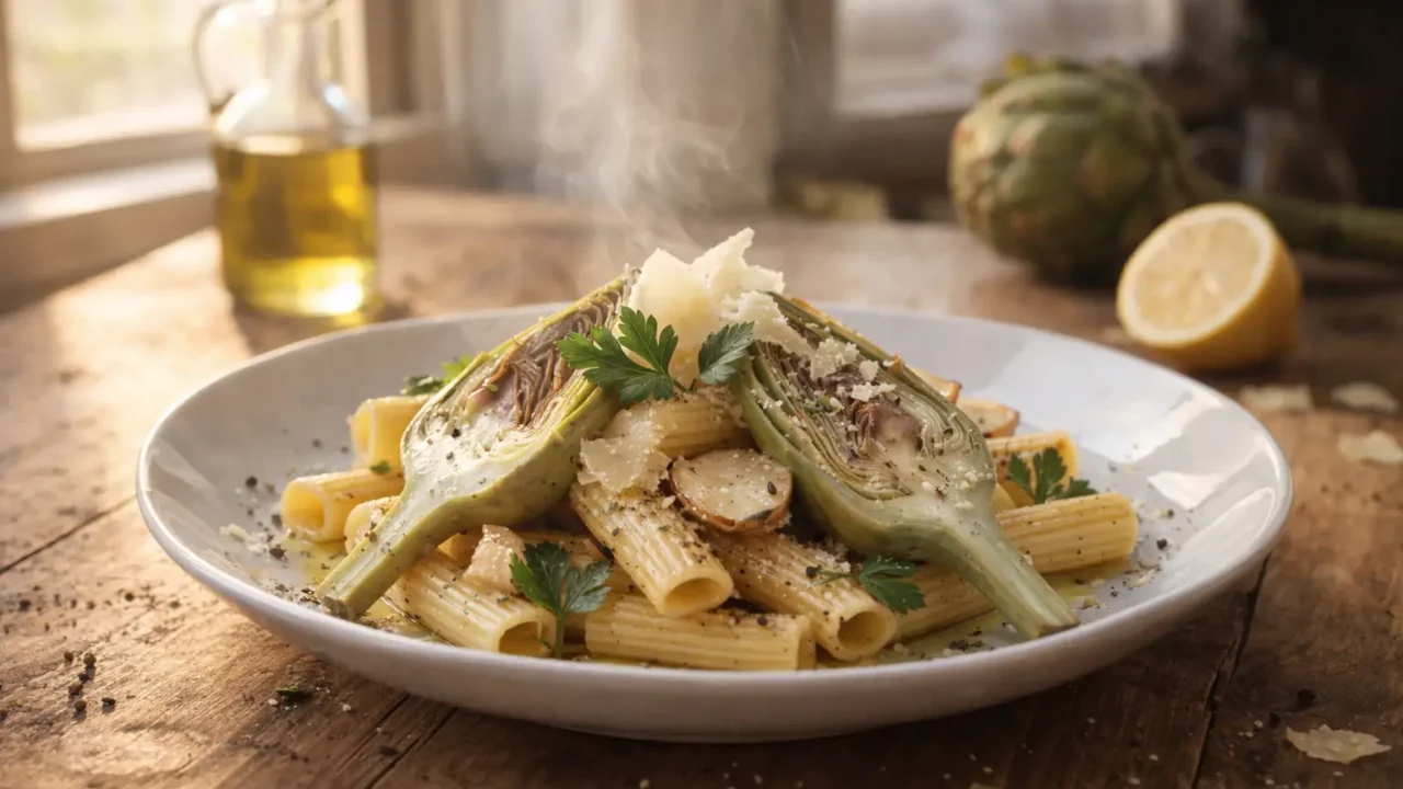 Pasta e carciofi alla romana: la ricetta tradizionale di marzo