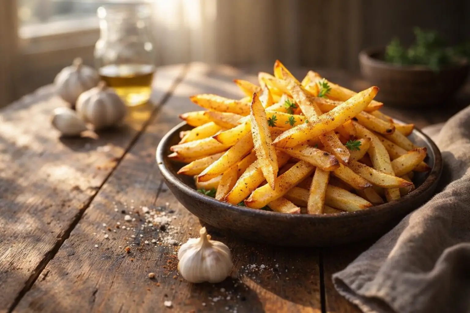 Patatine croccanti in friggitrice ad aria: il metodo a due temperature dello chef