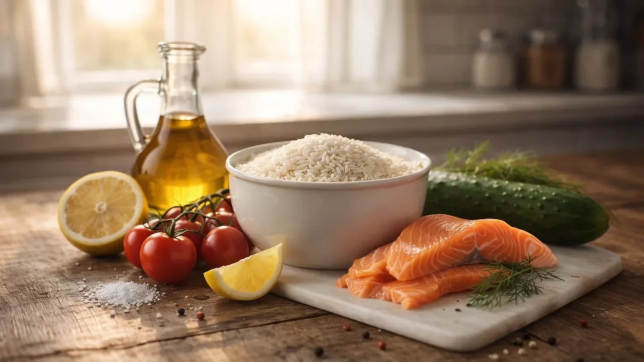 Riso freddo con salmone affumicato: la ricetta estiva che non appesantisce