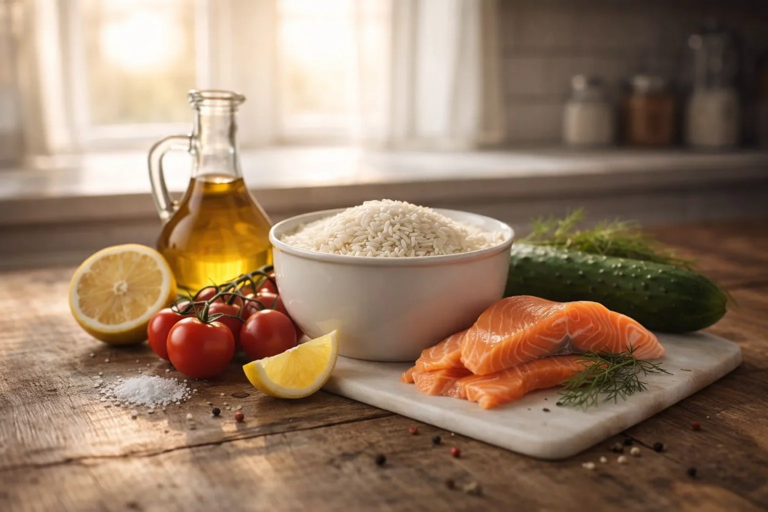 Riso freddo con salmone affumicato: la ricetta estiva che non appesantisce