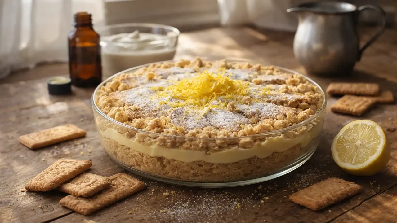 Sbriciolata al limone senza cottura: il dolce fresco che si prepara in anticipo