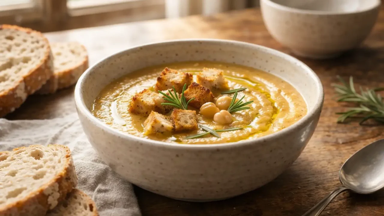 Vellutata di ceci: la ricetta che salva la cena quando il frigorifero è quasi vuoto