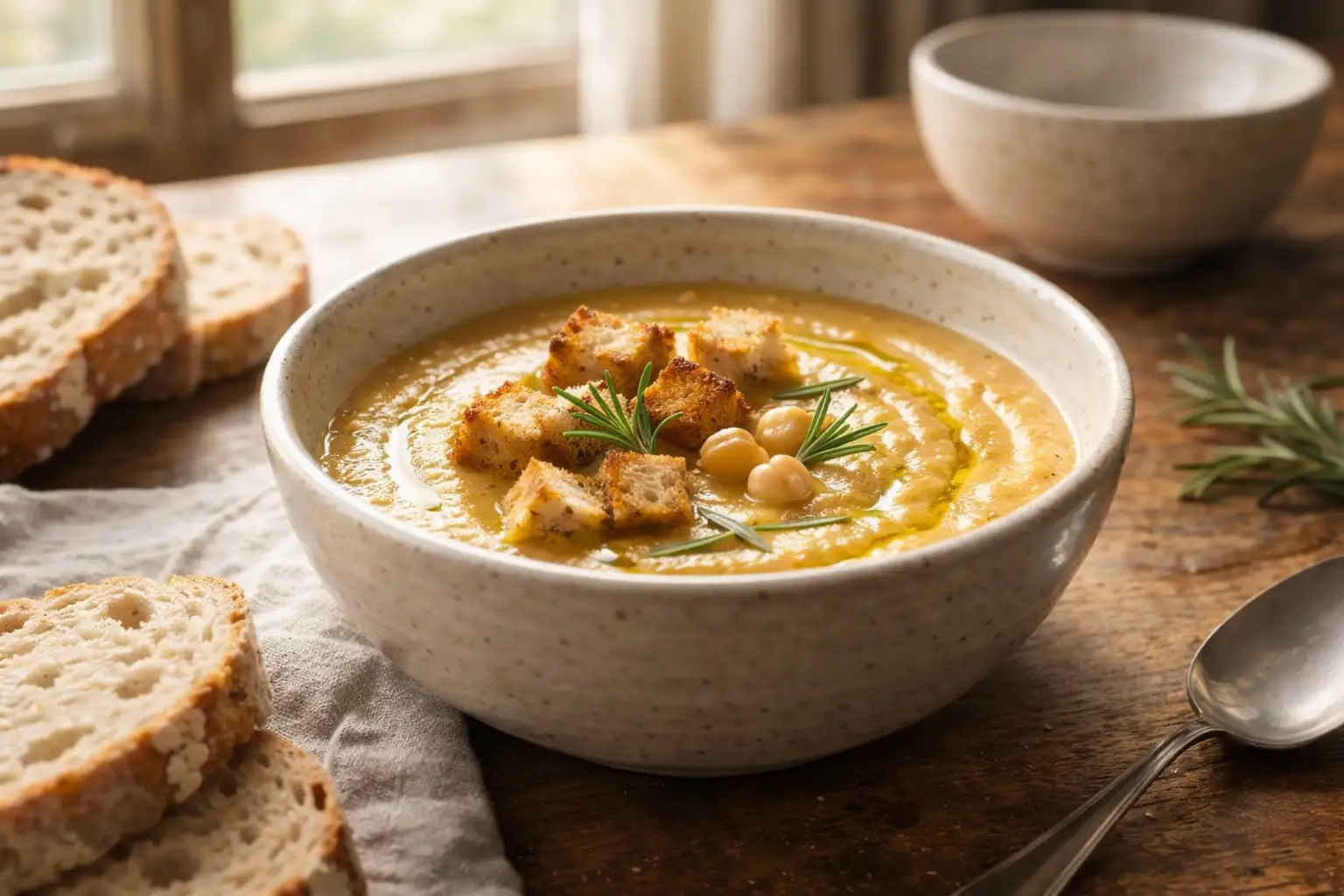 Vellutata di ceci: la ricetta che salva la cena quando il frigorifero è quasi vuoto